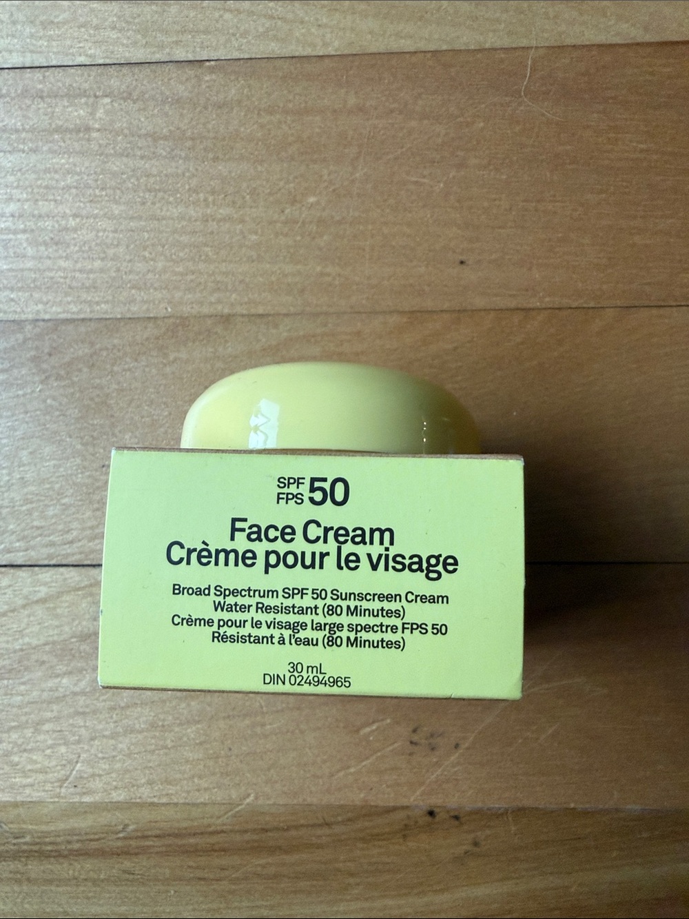 Yellow SPF 50 Face Cream Broad Spectrum Sunscreen